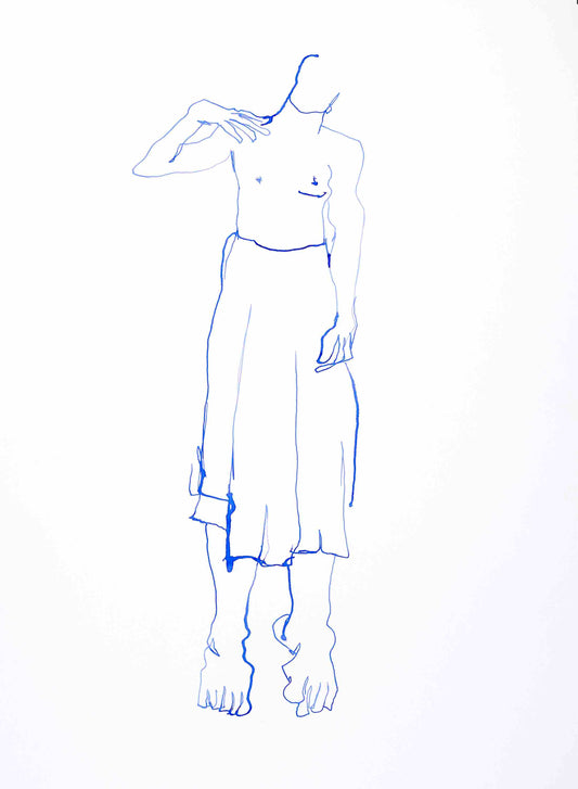 Greg in a House Dress (A6 PRINT)