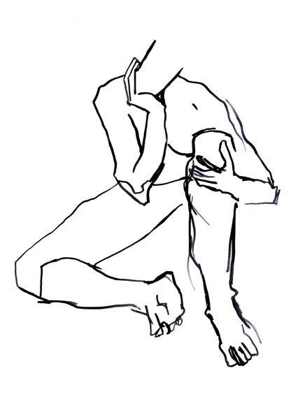 Chin in Hand (A6 PRINT)