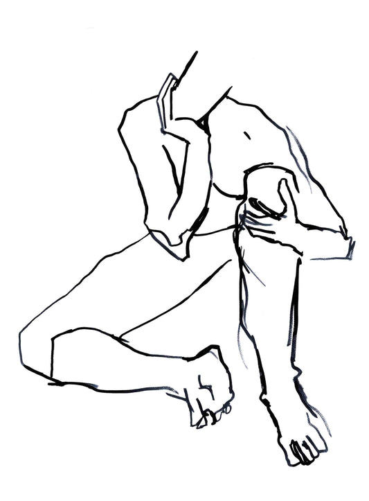 Chin in Hand (A6 PRINT)