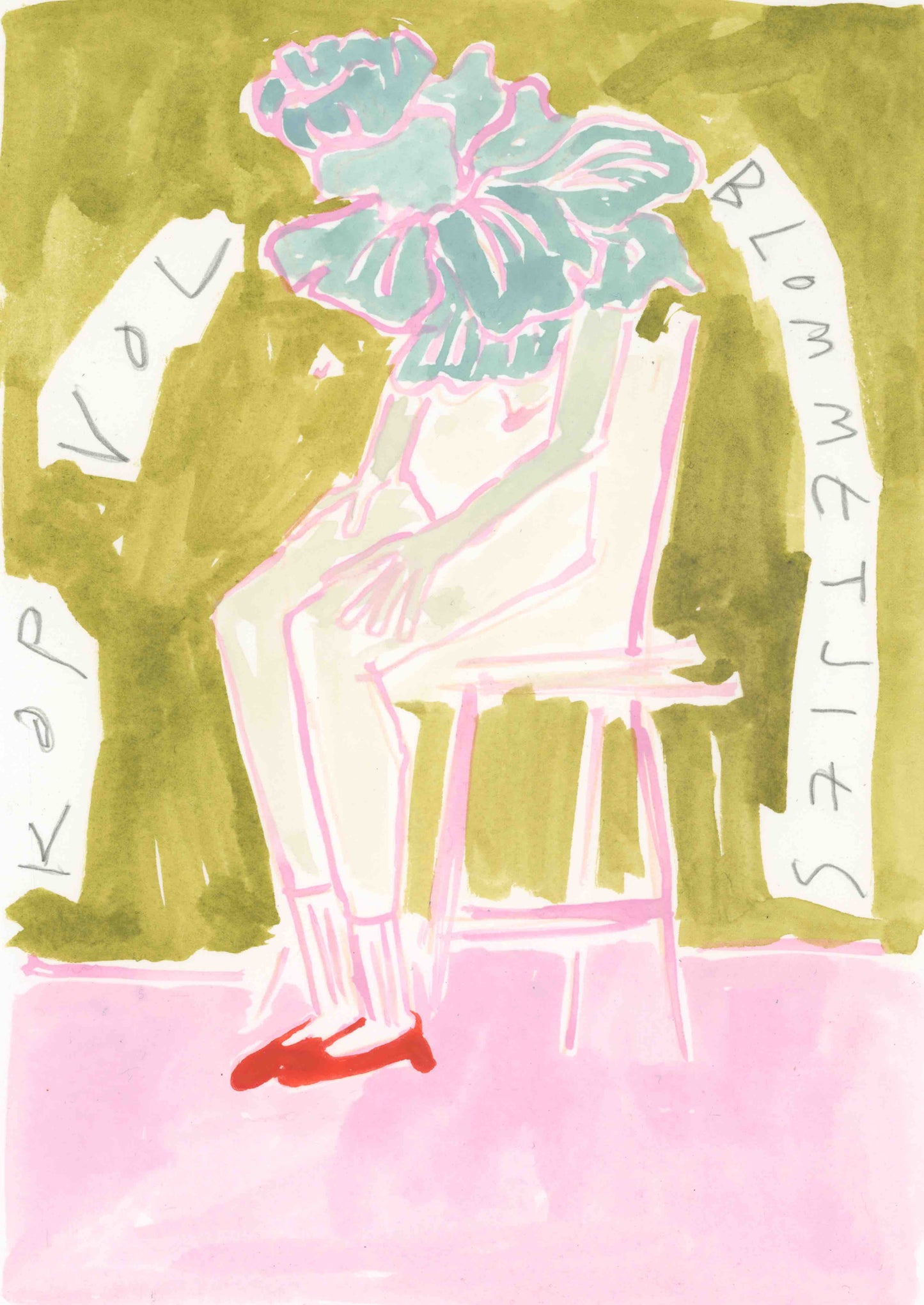 Head filled with Flowers