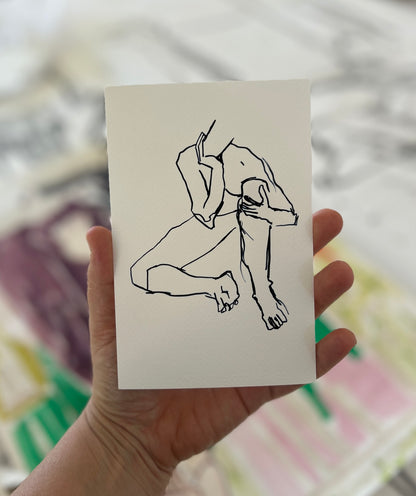 Chin in Hand (A6 PRINT)