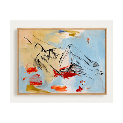 Reclining in Blue (Canvas)
