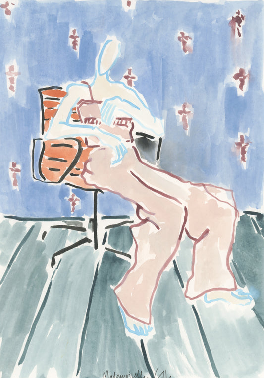 Seated in Office Chair